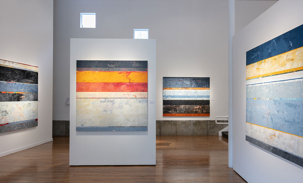 Installation view of Clay Johnson's show at Havu Gallery, 2021