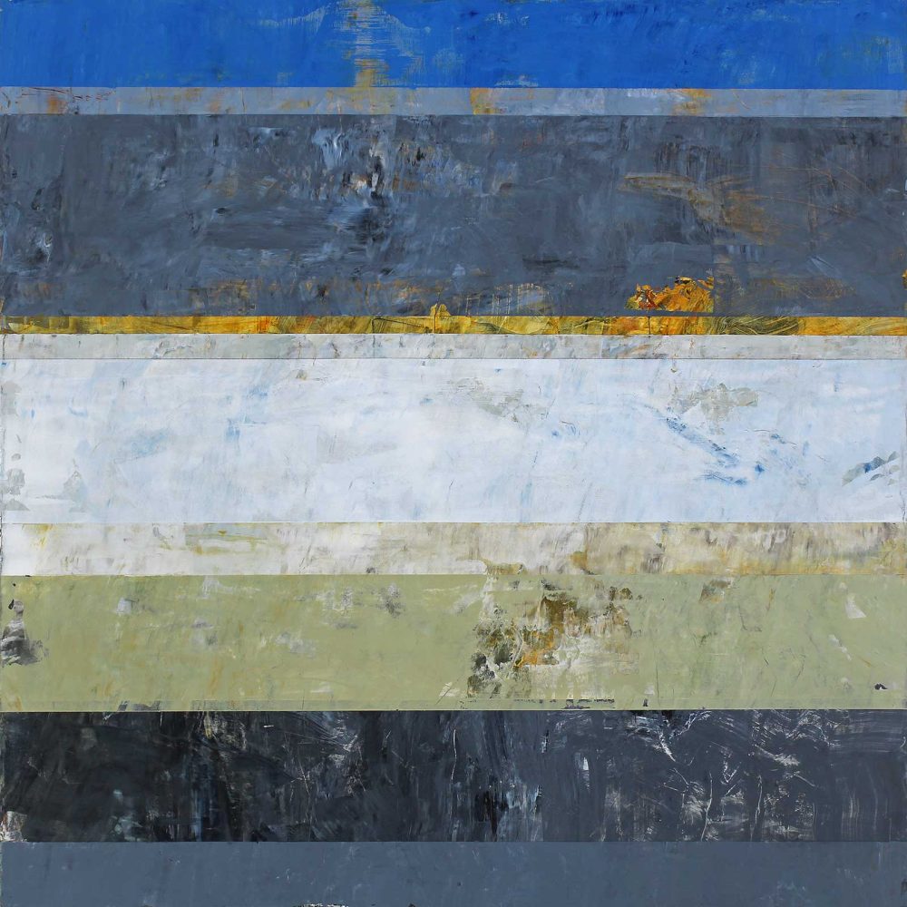 Andrew's Refrain, 2022, acrylic on wood panel, 36" x 36" by Clay Johnson