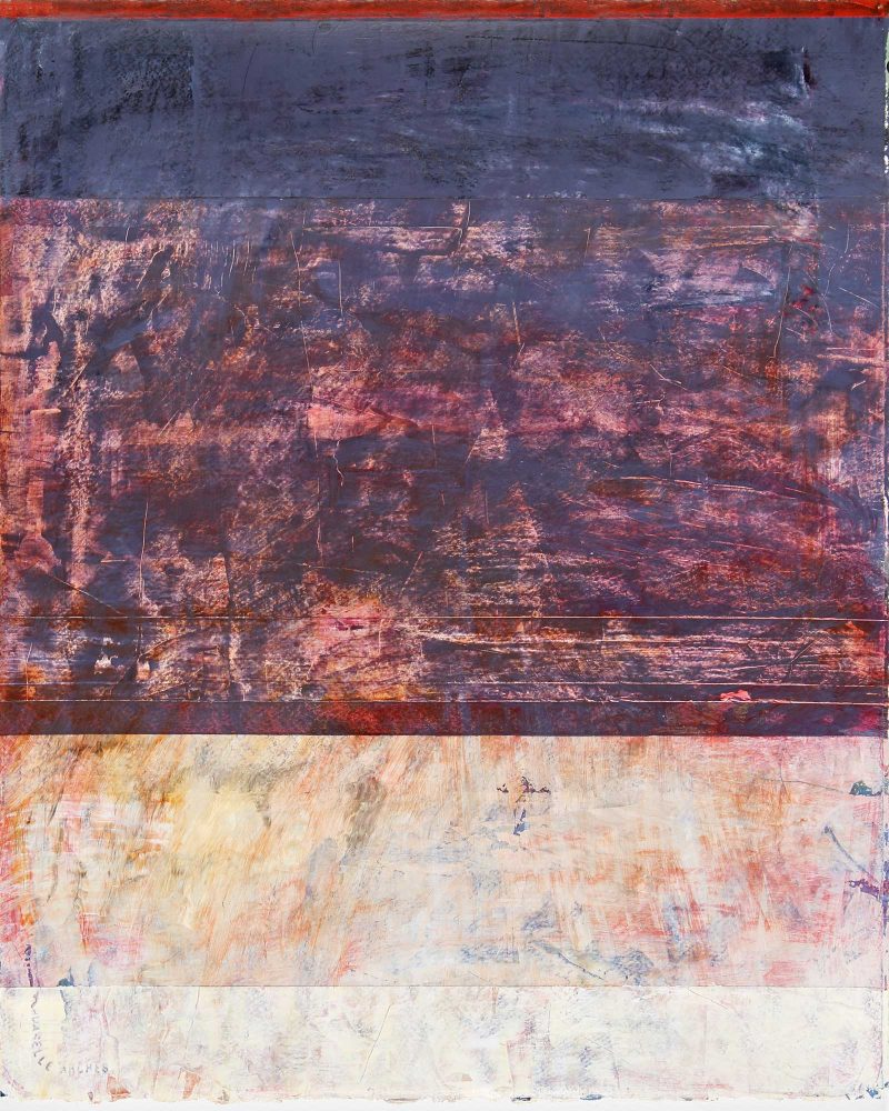 Untitled (#727), 2022, acrylic on paper, 20" x 16" by Clay Johnson