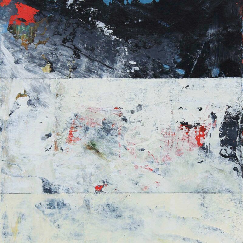 VSP #2, 2025, acrylic on paper, 7" x 5", by Clay Johnson