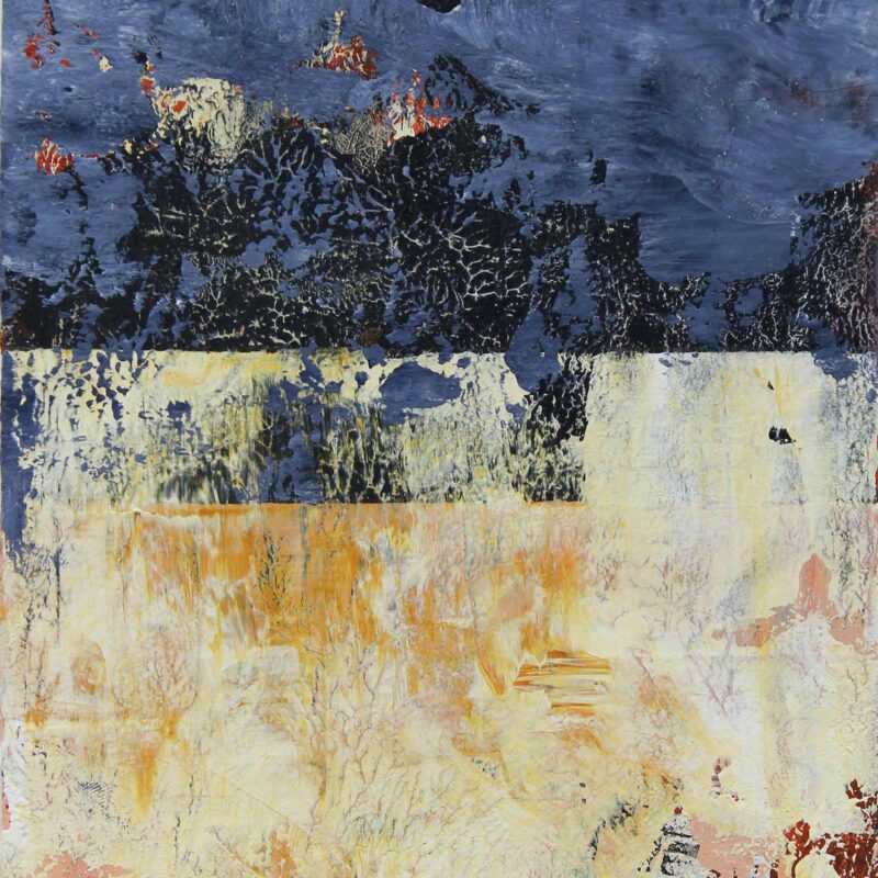 VSP #6, 2025, acrylic on paper, 7" x 5", by Clay Johnson