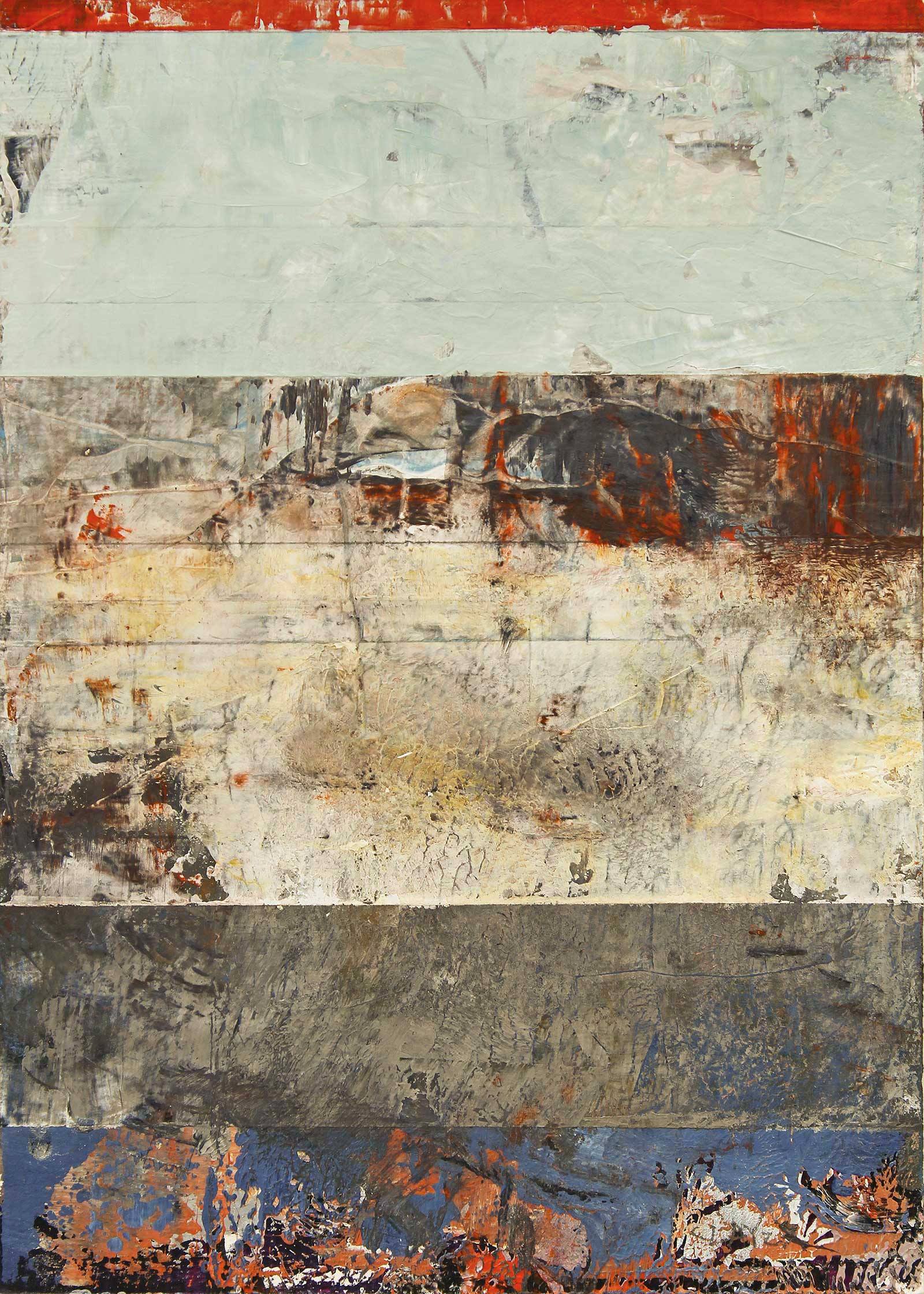 VSP #8, 2025, acrylic on paper, 7" x 5", by Clay Johnson