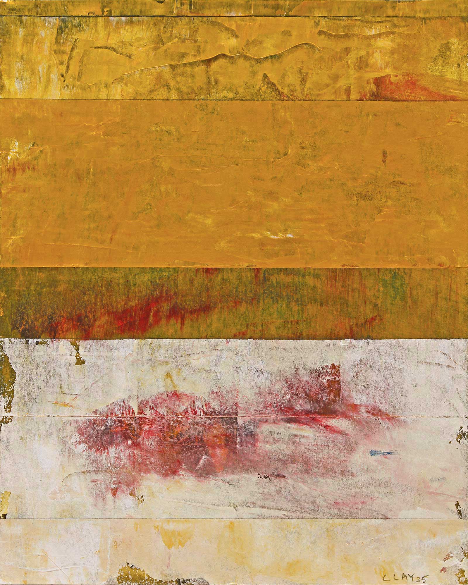 VSP #9, 2025, acrylic on paper, 10" x 8", by Clay Johnson