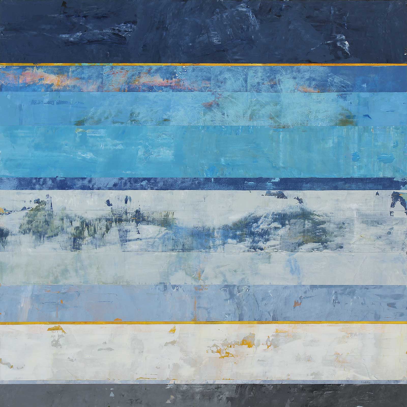 The Last One, 2025, acrylic on panel, 60" x 60", by Clay Johnson